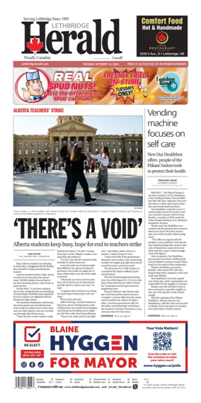 Cover of Lethbridge Herald