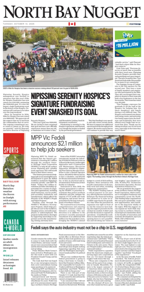 Cover of North Bay Nugget