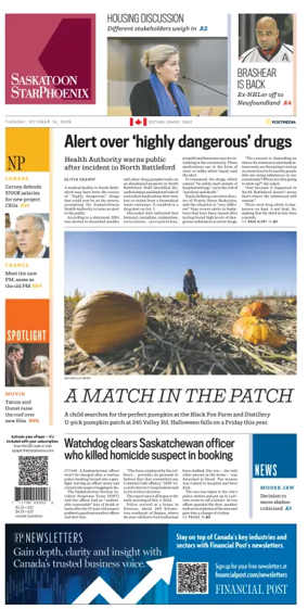 Cover of Saskatoon StarPhoenix