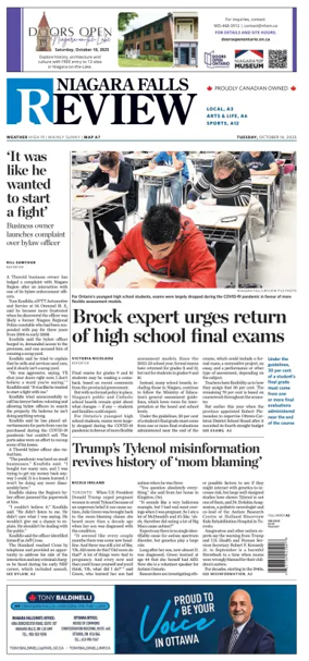 Cover of The Niagara Falls Review