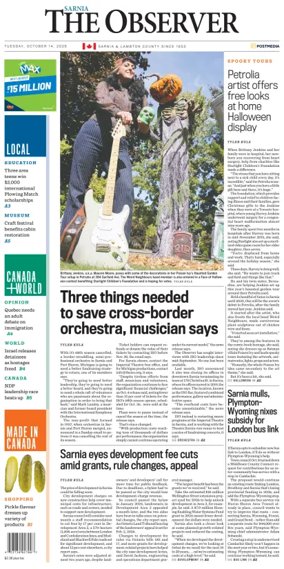 Cover of The Observer (Sarnia)