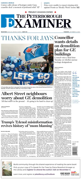 Cover of The Peterborough Examiner