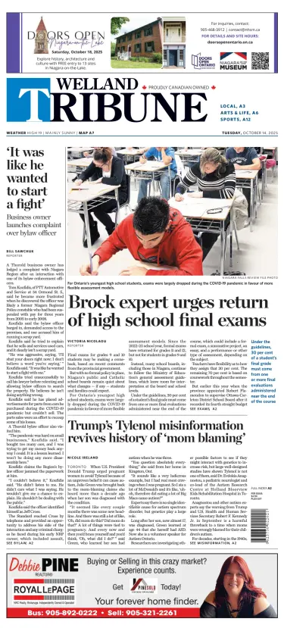 Cover of The Welland Tribune