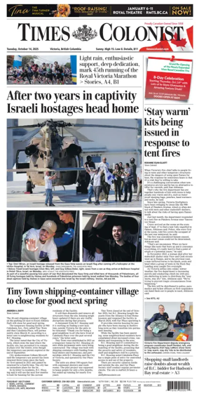 Cover of Times Colonist