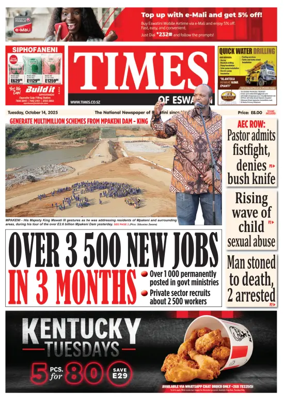 Cover of Times of Eswatini