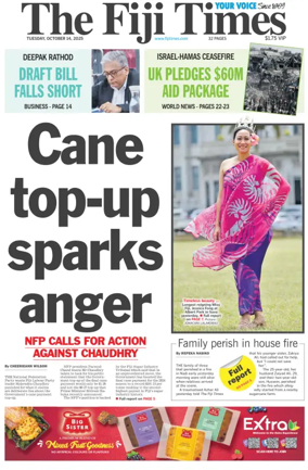 Cover of The Fiji Times