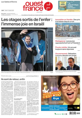 Cover of Ouest France (Les Sables-d'Olonne)