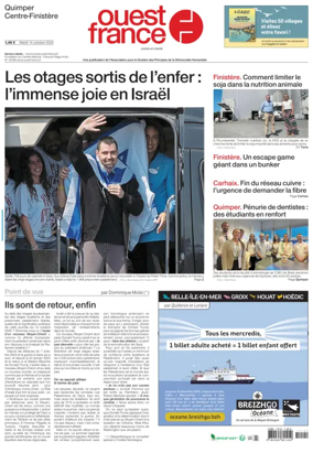 Cover of Ouest France (Quimper)