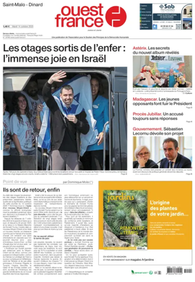 Cover of Ouest France (Saint-Malo)