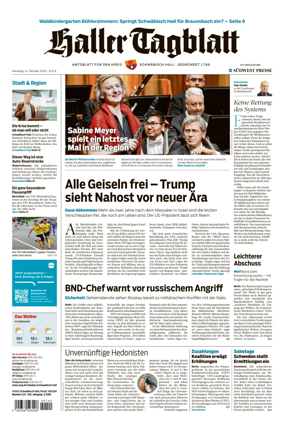 Cover of Haller Tagblatt