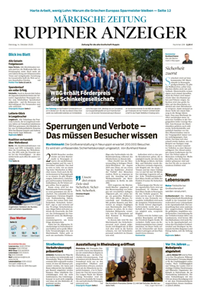 Cover of Ruppiner Anzeiger