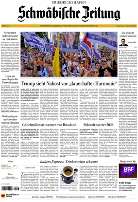 Cover of Schwaebische Zeitung (Friedrichshafen)