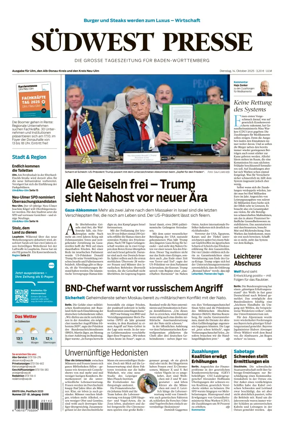 Cover of Südwest Presse (Ulm)