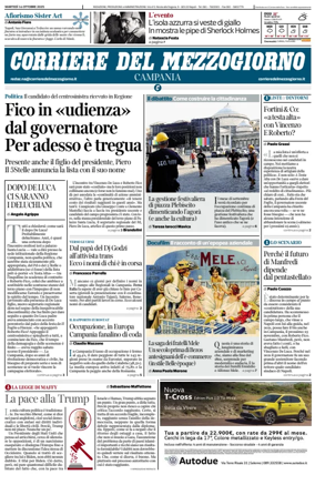 Cover of Corriere del Mezzogiorno (Campania)