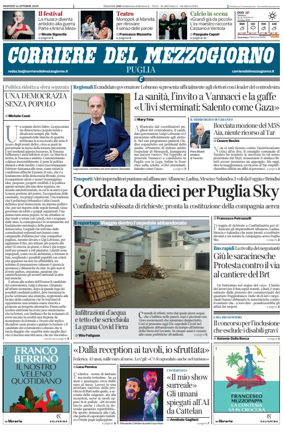 Cover of Corriere del Mezzogiorno (Puglia)