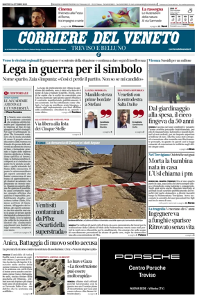 Cover of Corriere del Veneto (Treviso e Belluno)
