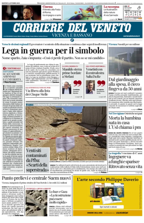 Cover of Corriere del Veneto (Vicenza e Bassano)