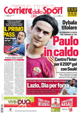 Cover of Corriere dello Sport (Lazio)