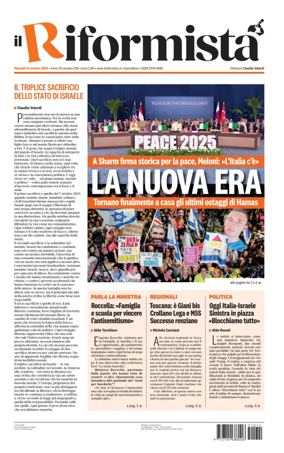 Cover of Il Riformista (Italy)