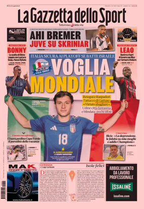 Cover of La Gazzetta dello Sport - Romana