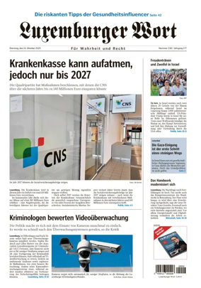 Cover of Luxemburger Wort