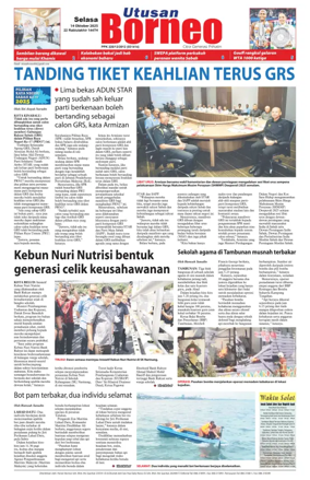 Cover of Utusan Borneo (Sabah)