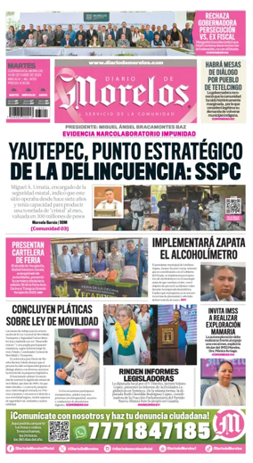 Cover of Diario de Morelos