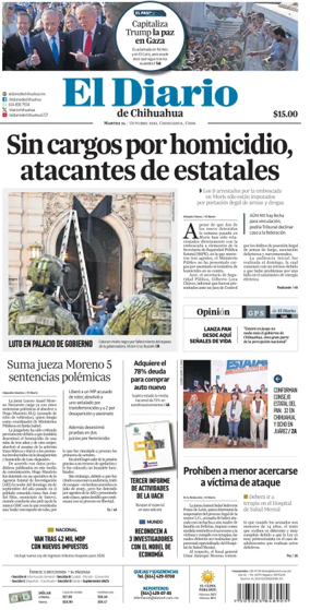 Cover of El Diario de Chihuahua
