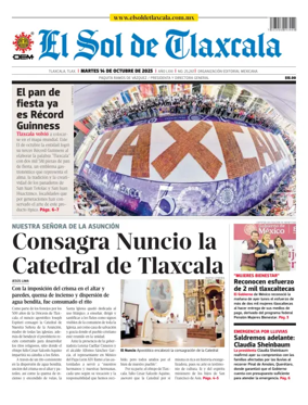 Cover of El Sol de Tlaxcala
