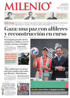 Cover of Milenio Jalisco