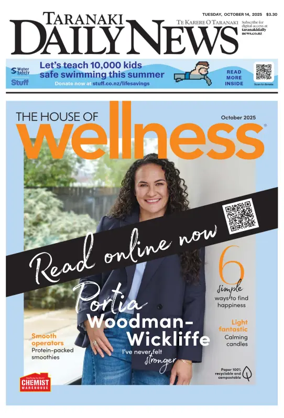 Cover of Taranaki Daily News