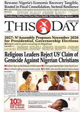 Cover of THISDAY