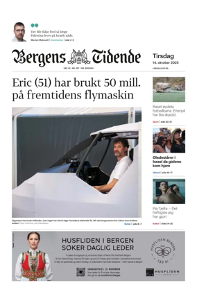 Cover of Bergens Tidende