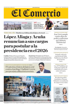 Cover of Diario El Comercio