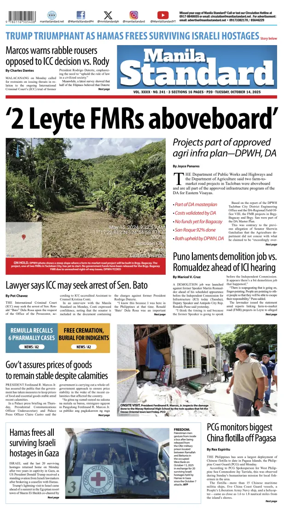 Cover of Manila Standard