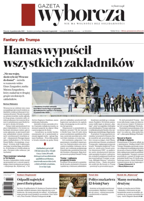 Cover of Gazeta Wyborcza