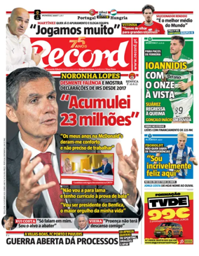 Cover of Record (Portugal)
