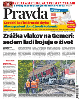 Cover of Pravda of Slovakia