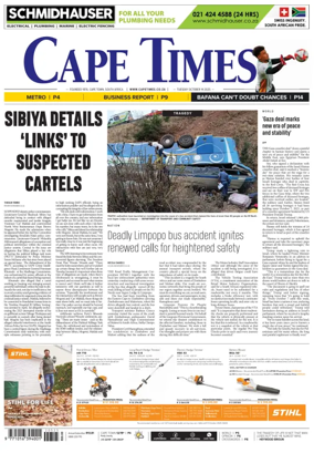 Cover of Cape Times