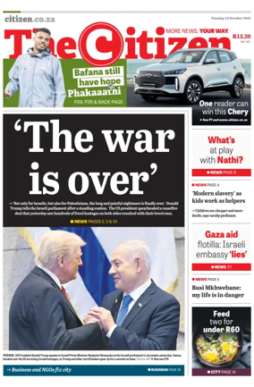 Cover of The Citizen (KZN)