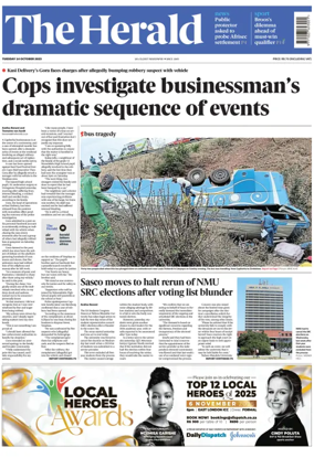 Cover of The Herald (South Africa)
