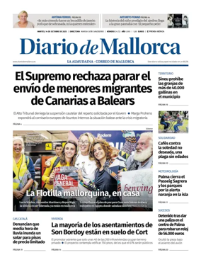 Cover of Diario de Mallorca