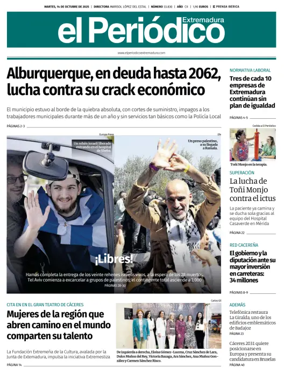Cover of El Periódico Extremadura