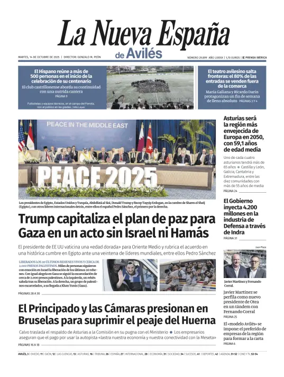 Cover of La Nueva España (Avilés)