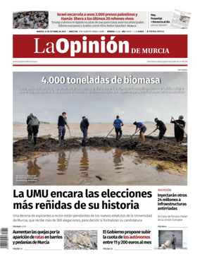 Cover of La Opinión de Murcia