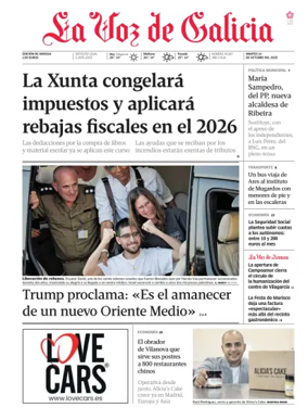 Cover of La Voz de Galicia (Arousa)