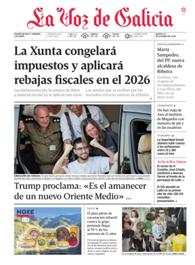 Cover of La Voz de Galicia (Deza)