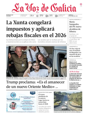 Cover of La Voz de Galicia (Lugo)