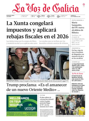 Cover of La Voz de Galicia (Monforte)