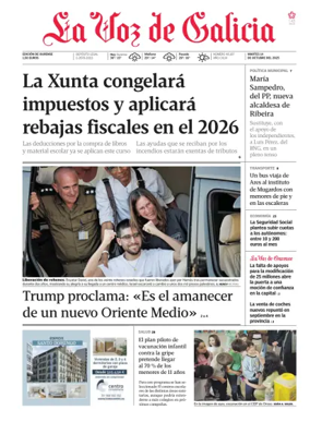 Cover of La Voz de Galicia (Ourense)